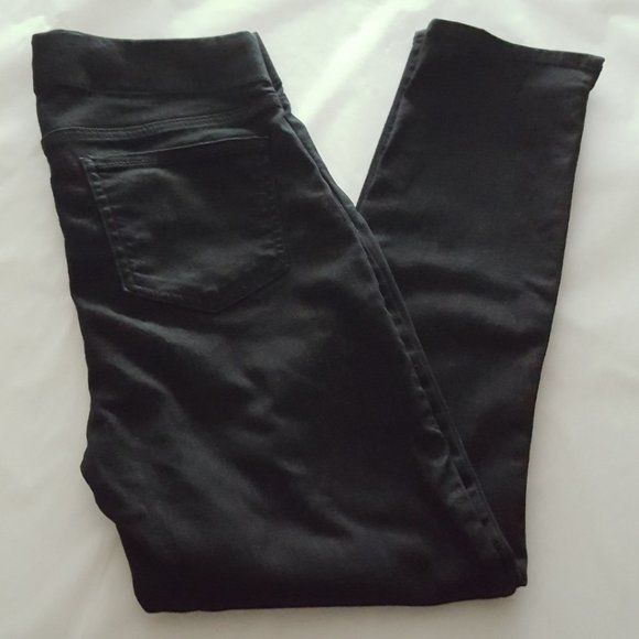 NYDJ Black Wash High Rise Pull On Skinny Jeans - Picture 1 of 5